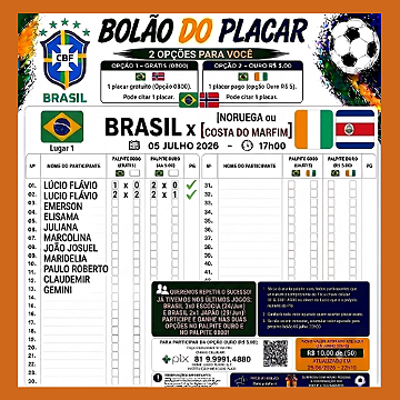BOLAO 5 jul