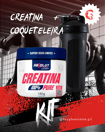 creatina + coqueteleira