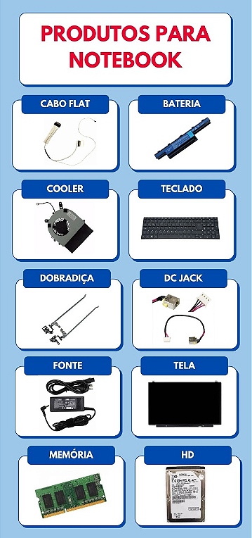 Peças Notebook