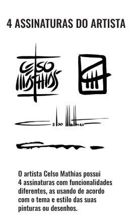 4 assinaturas do artista