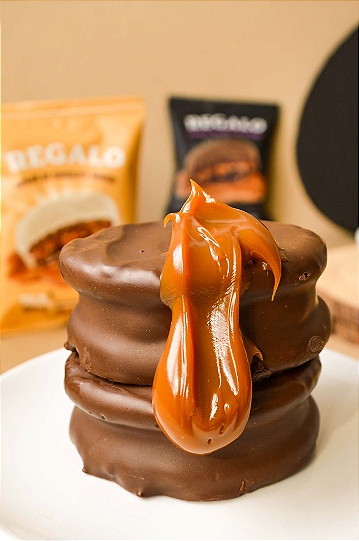 Alfajor com doce de leite
