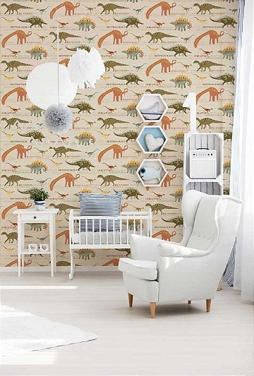 Papel de Parede Infantil Dinossauros