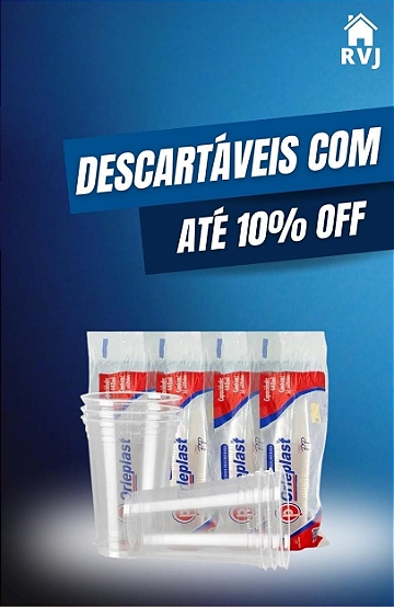 RVJ DESCARTÁVEIS 10% OFF