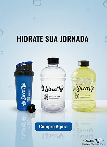 Garrafa Água Squeeze Galão de 1.8 Litros Coqueteleira