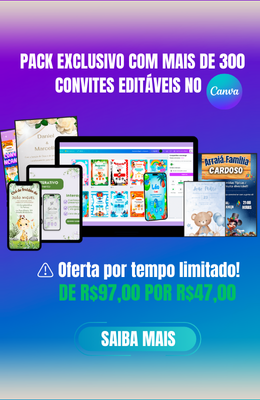 PACK +300 CONVITES DIGITAIS EDITAVEIS NO CANVA