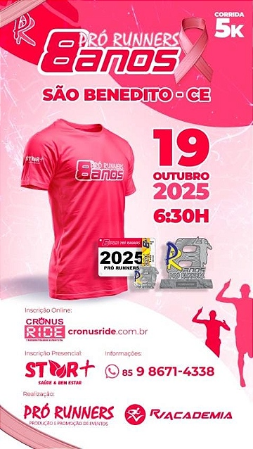 CORRIDA 8 ANOS PRÓ RUNNERS (SÃO BENEDITO)