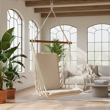 Rede Cadeira Acolchoada Cru