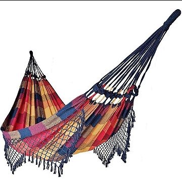 Rede de Dormir e Descanso Casal Colorida