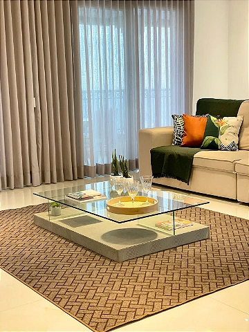 Tapete para Sala de Estar e escritório Parquet Marrom