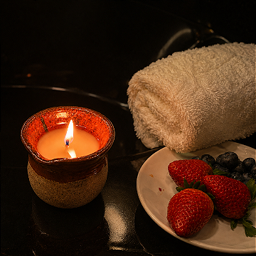 Velas de massagem