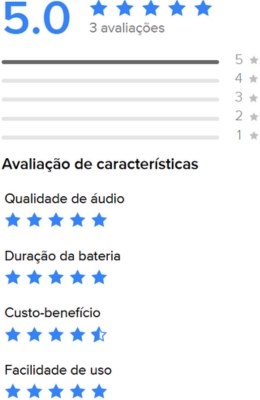 Avaliação do produto
