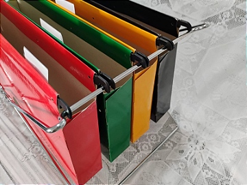 KIT ARAMADO C/4 PASTAS COLOR COM LOMBO (5CM)