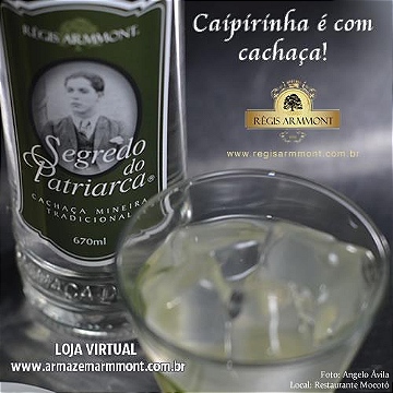 Caipirinha é com Cachaça 