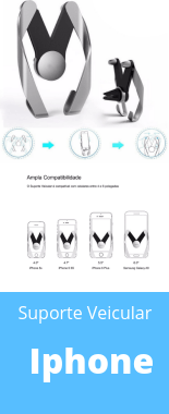 Suporte Veicular Auto Ajustável Saída De Ar Para Ate 6 Polegadas