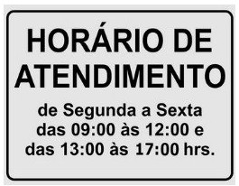 Horário de Atendimento