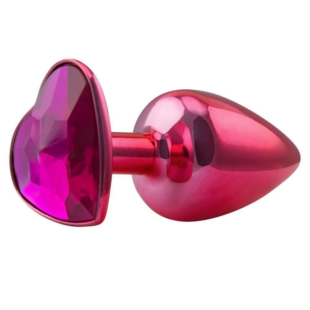 Plug Anal Vermelho Com Pedra Corao Hard - Fetiches Sexy Boutique