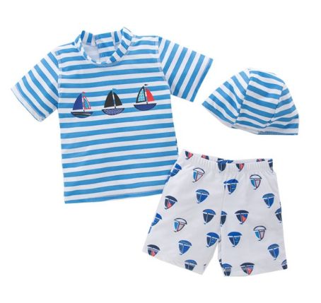 conjunto de praia bebe