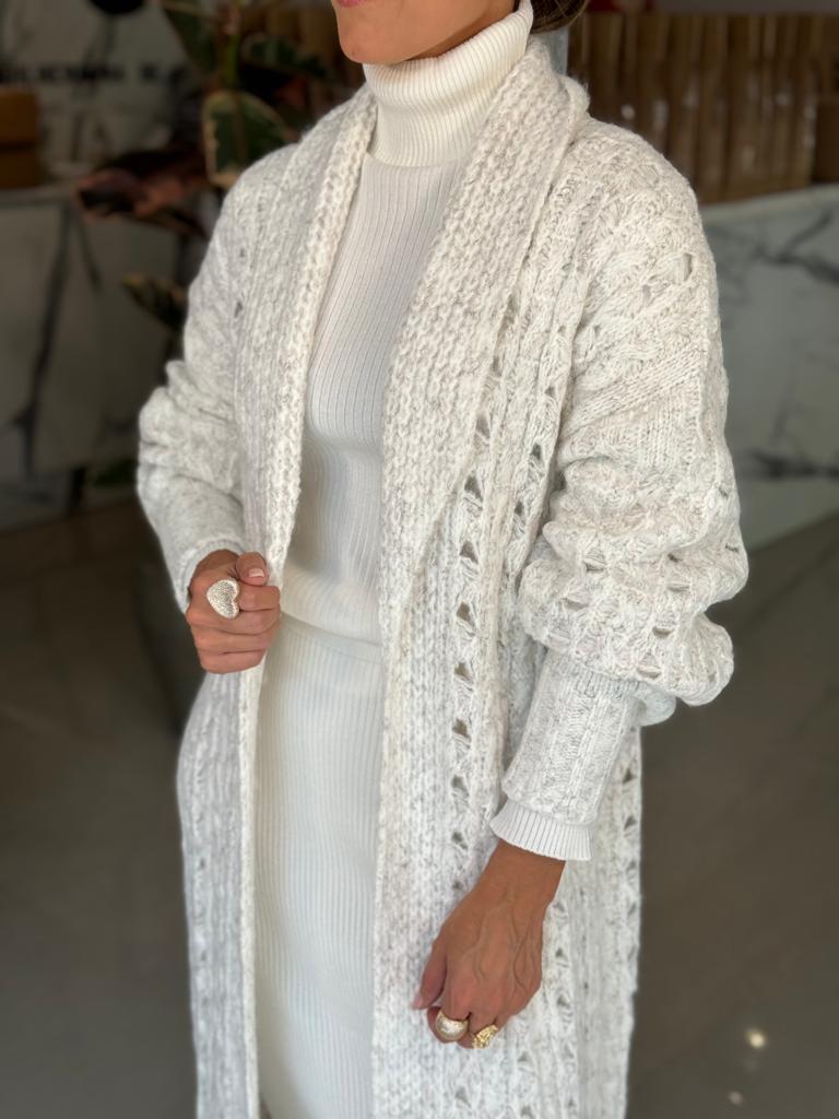 Sobretudo Feminino Tricô Mesclado Compre Online Guilhermina de