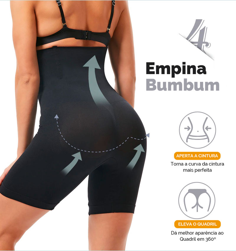 bermuda modeladora super slim fit slim control