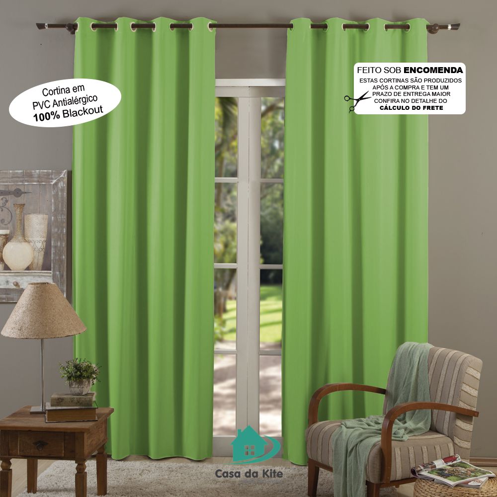 Cortina Blecaute Pvc Plastico Verde 6 Medidas Casa Da Kite Cortina Blecaute Pvc Plastico Verde 6 Medidas Casa Da Kite