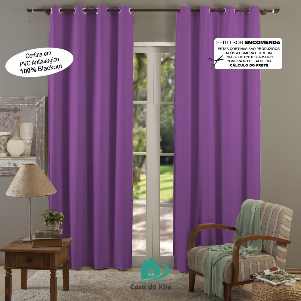 Cortina Blecaute Pvc Plastico Lilas 6 Medidas Casa Da Kite Cortina Blecaute Pvc Plastico Lilas 6 Medidas Casa Da Kite