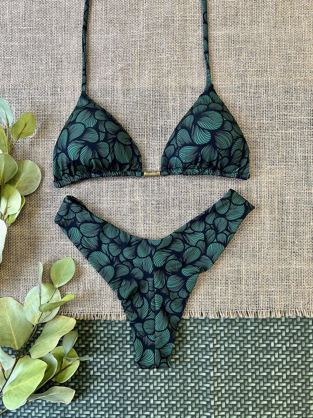 Combine com top cortininha ondas verde Marétoa