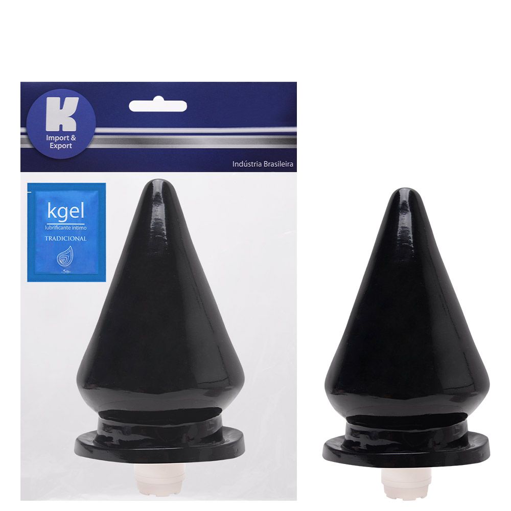 Plug anal gigante com vibrador 20 x 12 cm - cor preta - Tulipa Sex Shop |  Loja Sexy Shop