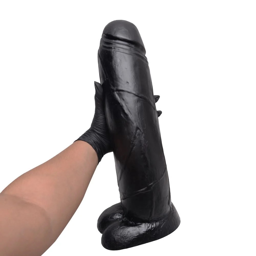 Pênis de borracha maciço gigante 40 x 10cm - cor preta - Tulipa Sex Shop |  Loja Sexy Shop