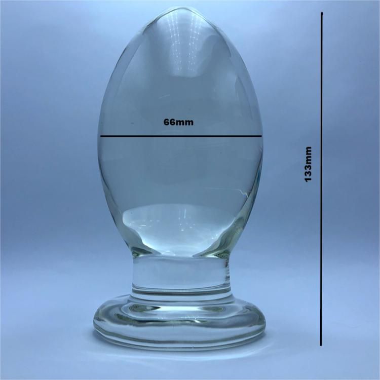 PLUG ANAL EM VIDRO COM FORMATO CNICO E BASE - 13,5x6,5CM - Tulipa Sex Shop  | Loja Sexy Shop