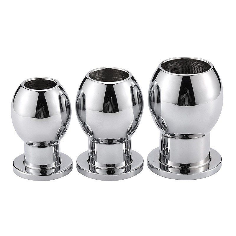 Plug Anal vazado em ao inoxidvel 6,5x4,5cm - Tulipa Sex Shop | Loja Sexy  Shop