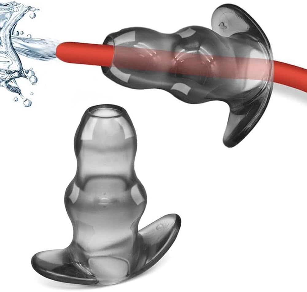 Tunnel Butt Plug Large Size - Plug anal transparente com tnel - tamanho  grande - 13x4,9cm - Tulipa Sex Shop | Loja Sexy Shop