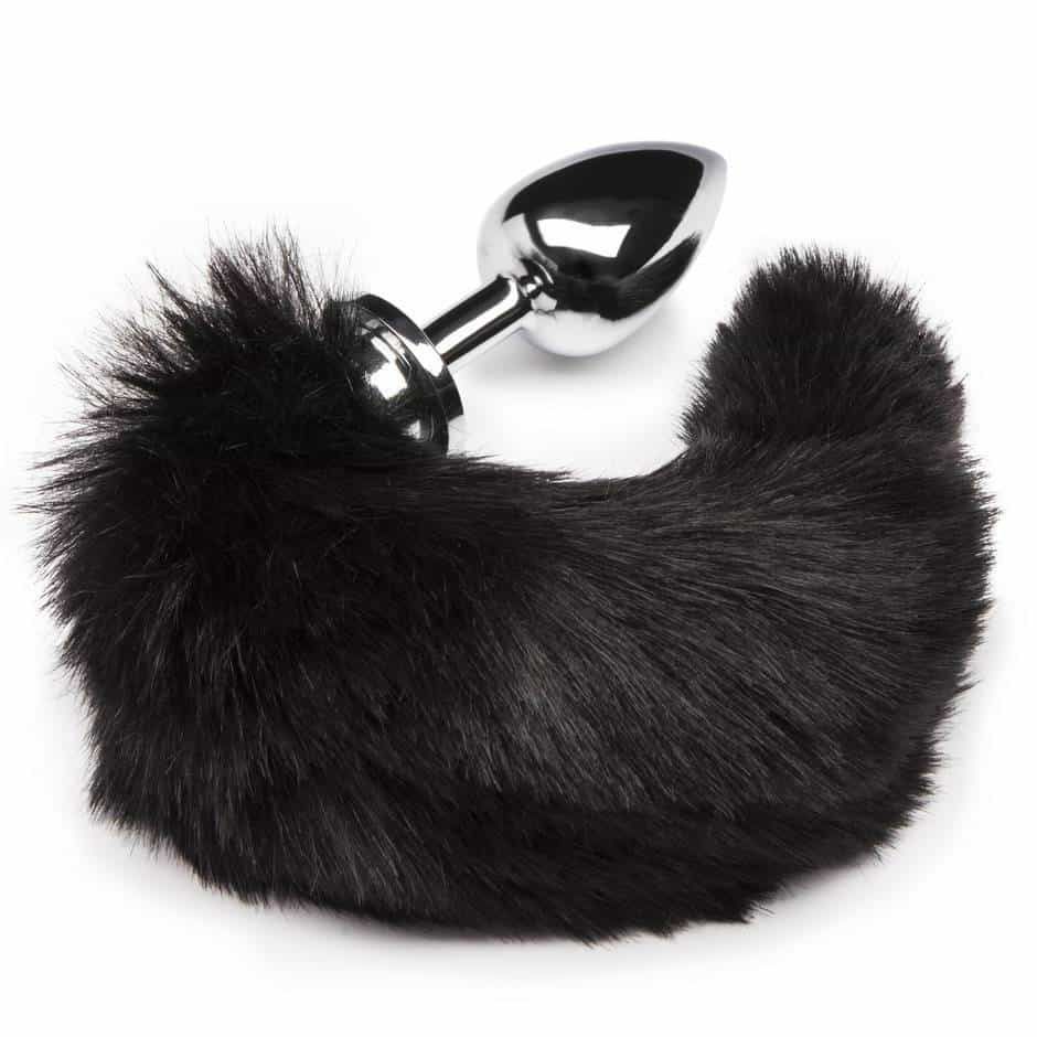 Plug Anal Rabo de Raposa - cor preta - Tulipa Sex Shop | Loja Sexy Shop