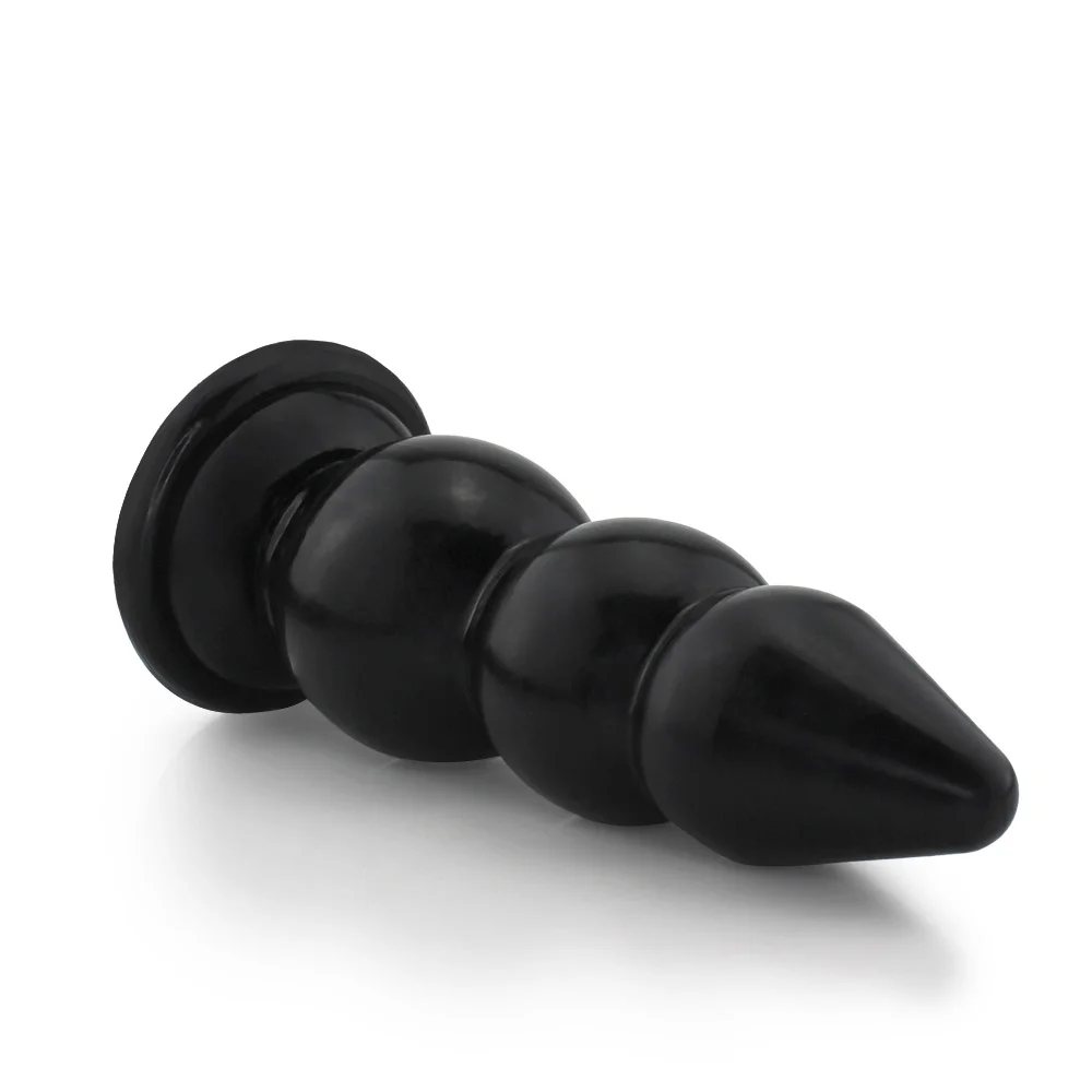 Realistic big butt plug Graduado G - Plug Anal Grande Flexvel 23 x 7,6cm -  cor preto - Tulipa Sex Shop | Loja Sexy Shop