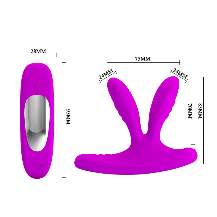 PRETTY LOVE MAGIC FINGERS - PLUG ANAL DUPLO EM SOFT TOUCH COM CONTROLE  REMOTO E 12 MODOS DE VIBRAO - 8,5 X 2,5 CM - Tulipa Sex Shop | Loja Sexy  Shop