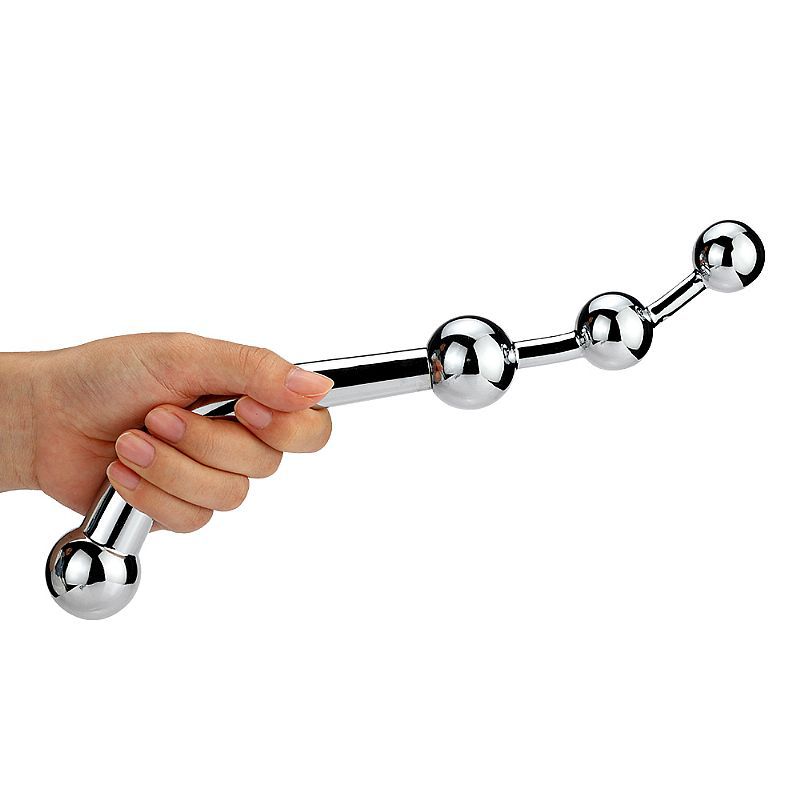 PLUG ANAL DE AO INOX COM 4 BOLAS - Tulipa Sex Shop | Loja Sexy Shop