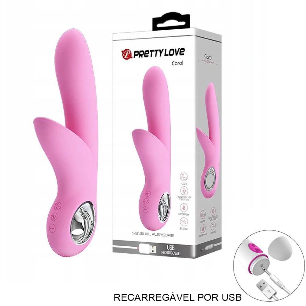 PRETTY LOVE CAROL VIBRADOR RECARREGÁVEL ESTIMULADOR DE PONTO  