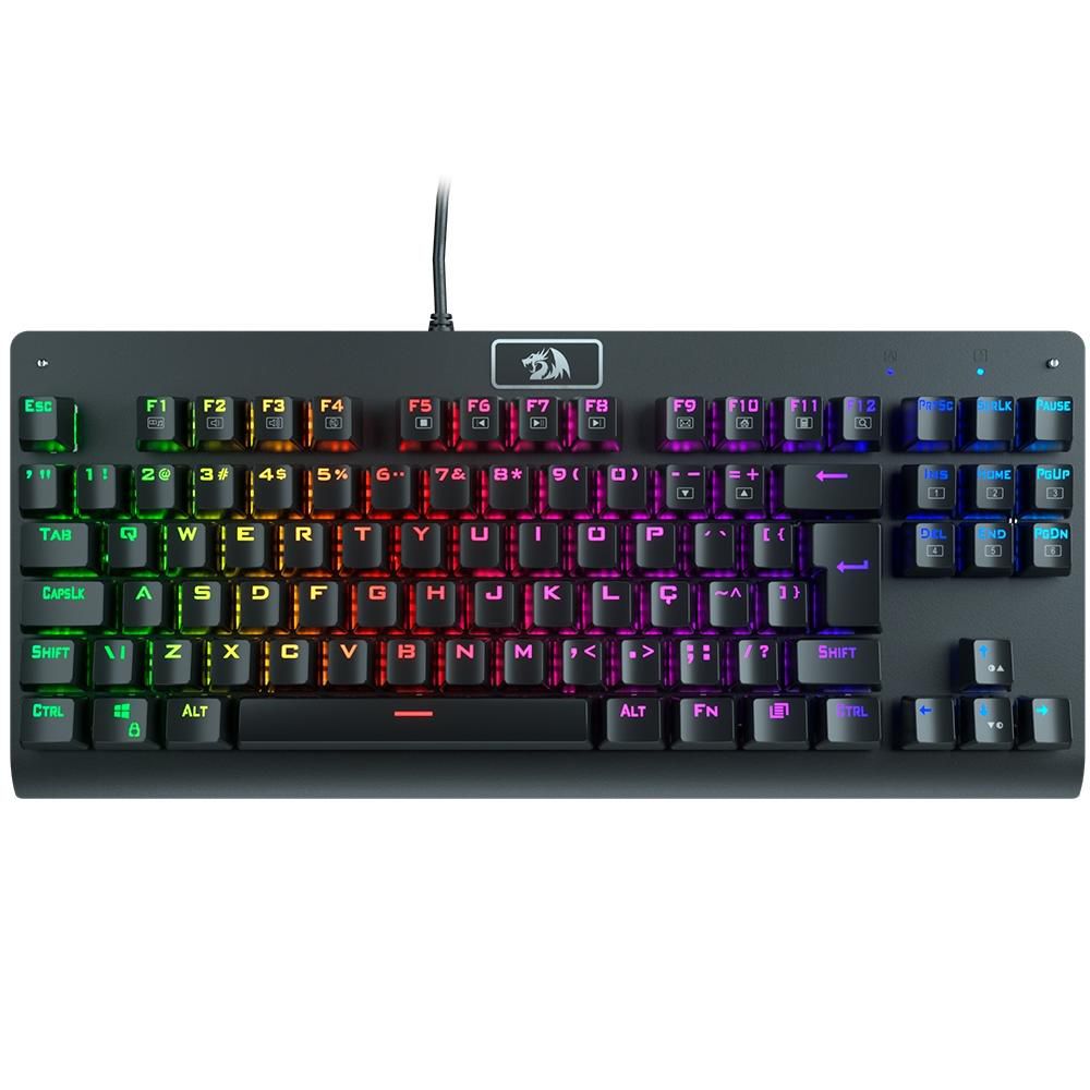 Teclado Gamer Redragon Brancoala, RGB, Azul, B502RGB