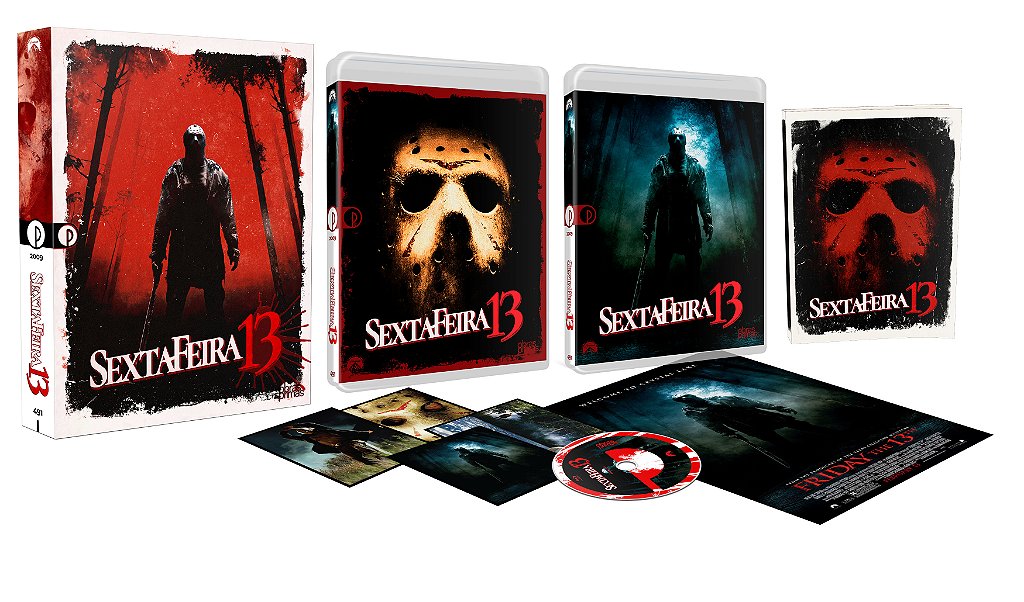 その他 13F [Blu-ray] w17b8b5 COLEÇÃO SEXTA-FEIRA 13 - PARTES 7, 8 e REMAKE [3 BLU-RAYS