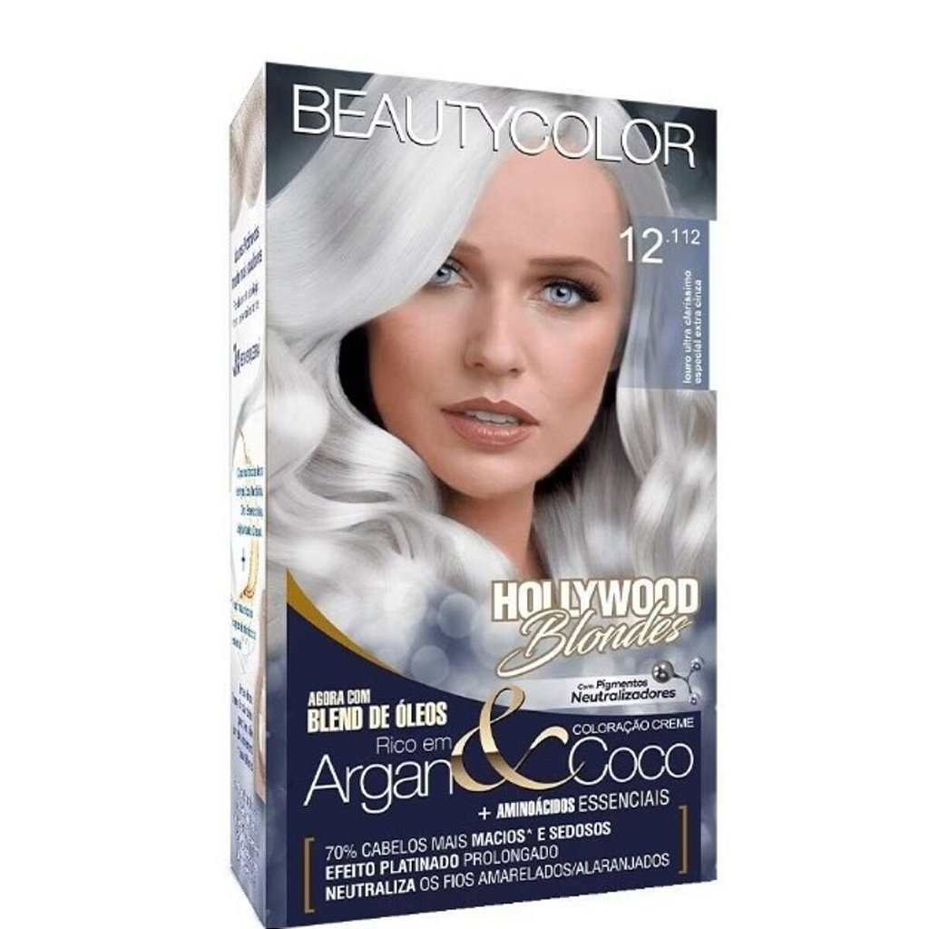 Tinta Beauty Color Blondes 12.112 Louro Ultra - iBella Cosméticos