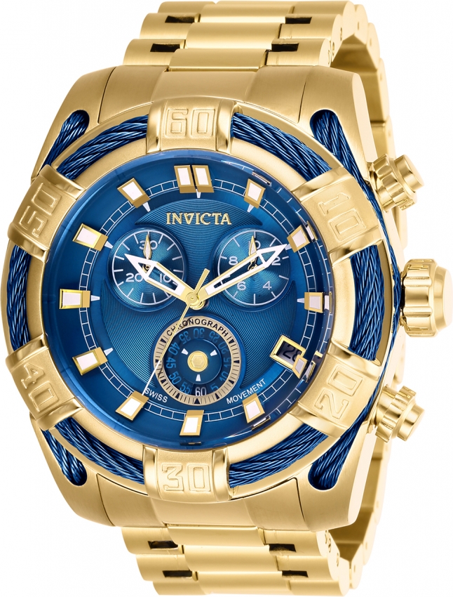 Relógio Invicta 26993 Bolt Banho Ouro 18k Fundo Azul 51mm Movimento Suíço -  Class Store Importados - Invicta Original - Classtore