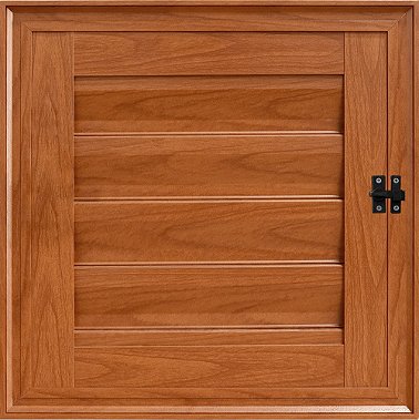 Porta Alumínio Revestimento Madeiro Abrigo Alçapão  60x60 - Linha 25