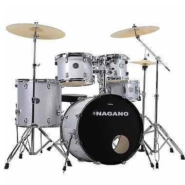 Bateria Nagano Garage Fusion 20 Bumbo 20 Prata Grey Sparkle