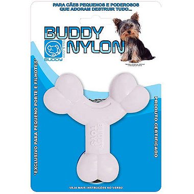  Brinquedo Buddy Toys Ossinho Branco para Filhotes 