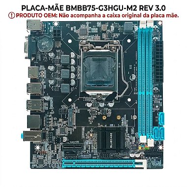 Conexões da placa-mãe Bluecase BMBB75