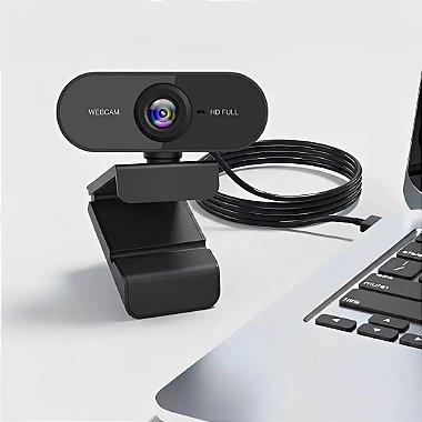 Webcam MD9 Full HD USB com microfone
