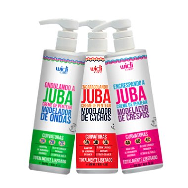 WIDI CARE Cremes para Pentear JUBA - escolha o ideal para o seu tipo de curvatura