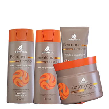 BARROMINAS KERATANO + nano para Cabelos Secos, Ressecados e com Frizz - Escolha o seu produto