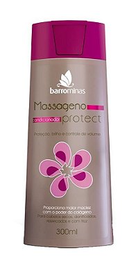 BARROMINAS Condicionador Massageno Protect 300ml - Cabelos Ressecados com Frizz e Sem Vida