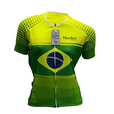  camisa feminina nordico ciclismo Brasil 1125 