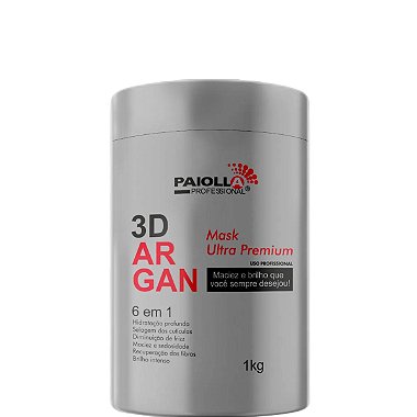  Paiolla Mask Ultra Premium 3D Argan 6 em 1 - 1kg 